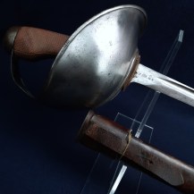 British WW1 1908 Pattern Cavalry Troopers Sword by Enfield, 1916 with Unusual Leather-Covered Steel Scabbard 7